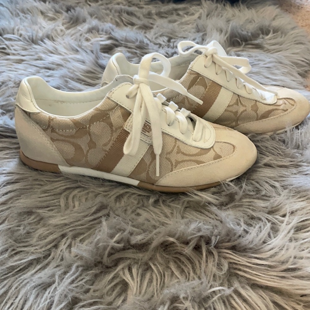 Coach women’s white sneakers size 5